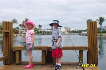 Marco Island Kids Fishing from Dock